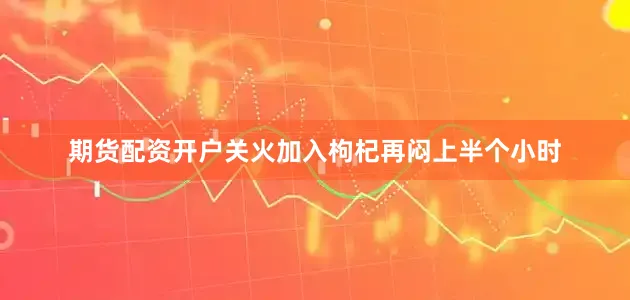 期货配资开户关火加入枸杞再闷上半个小时